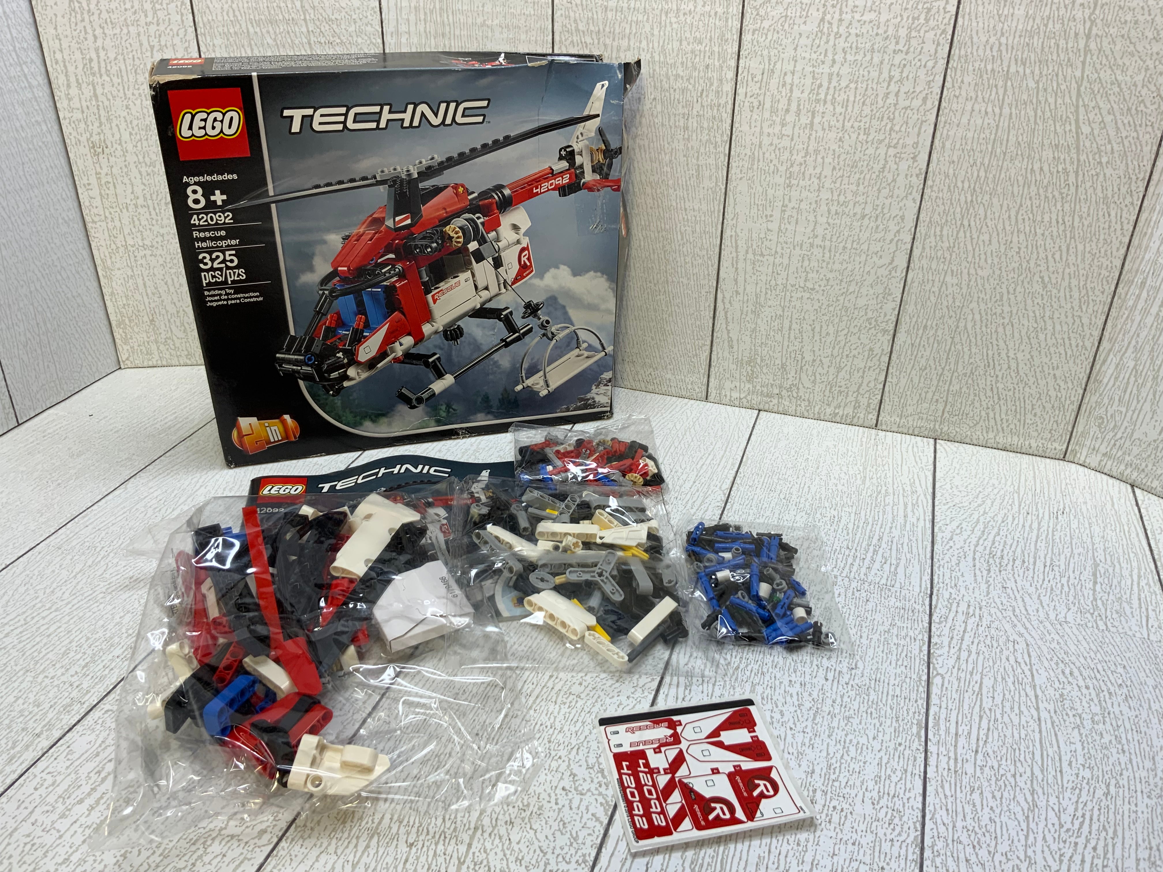 LEGO Technic Rescue Helicopter 42092 Building Kit (325 Pieces) (7922910593262)
